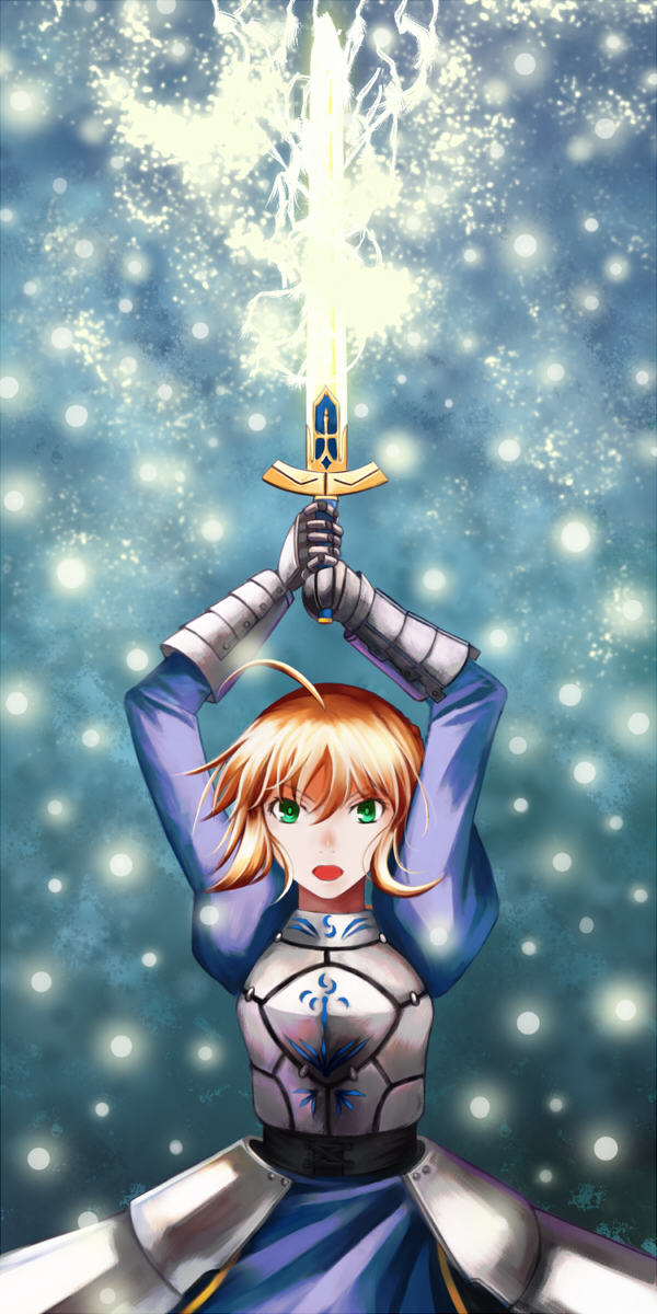 artoria pendragon and saber (fate and 1 more) drawn by aya_(star)