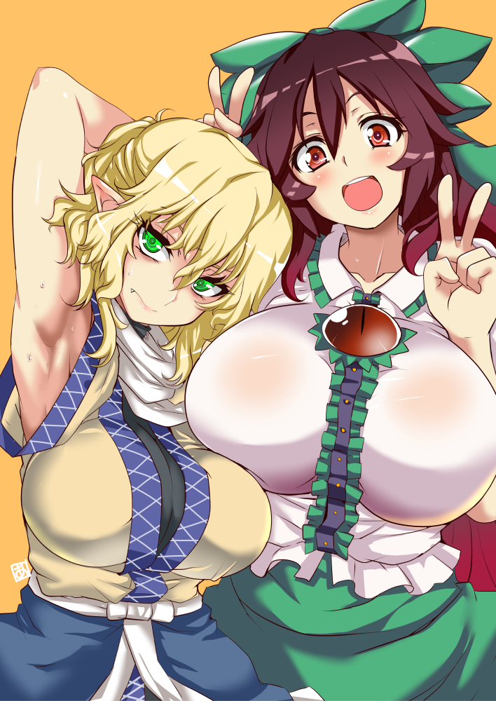 reiuji utsuho and mizuhashi parsee (touhou) drawn by aoi_manabu