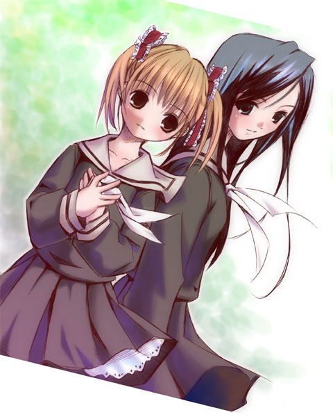 fukuzawa yumi and ogasawara sachiko (maria-sama ga miteru) drawn by pop_(electromagneticwave)