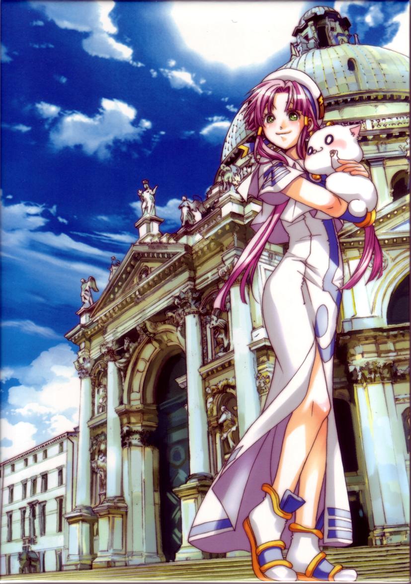 mizunashi akari and aria pokoteng (aria) drawn by amano_kozue