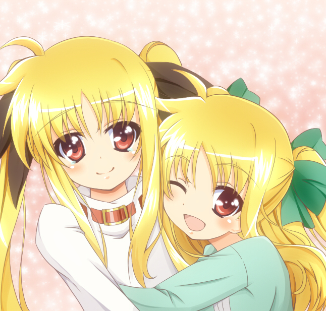 fate testarossa and alicia testarossa (lyrical nanoha and 2 more) drawn by yorousa_(yoroiusagi)