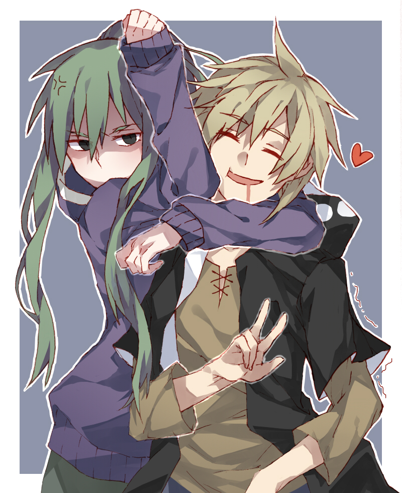 kido tsubomi and kano shuuya (kagerou project) drawn by f_(hiyamatakao)