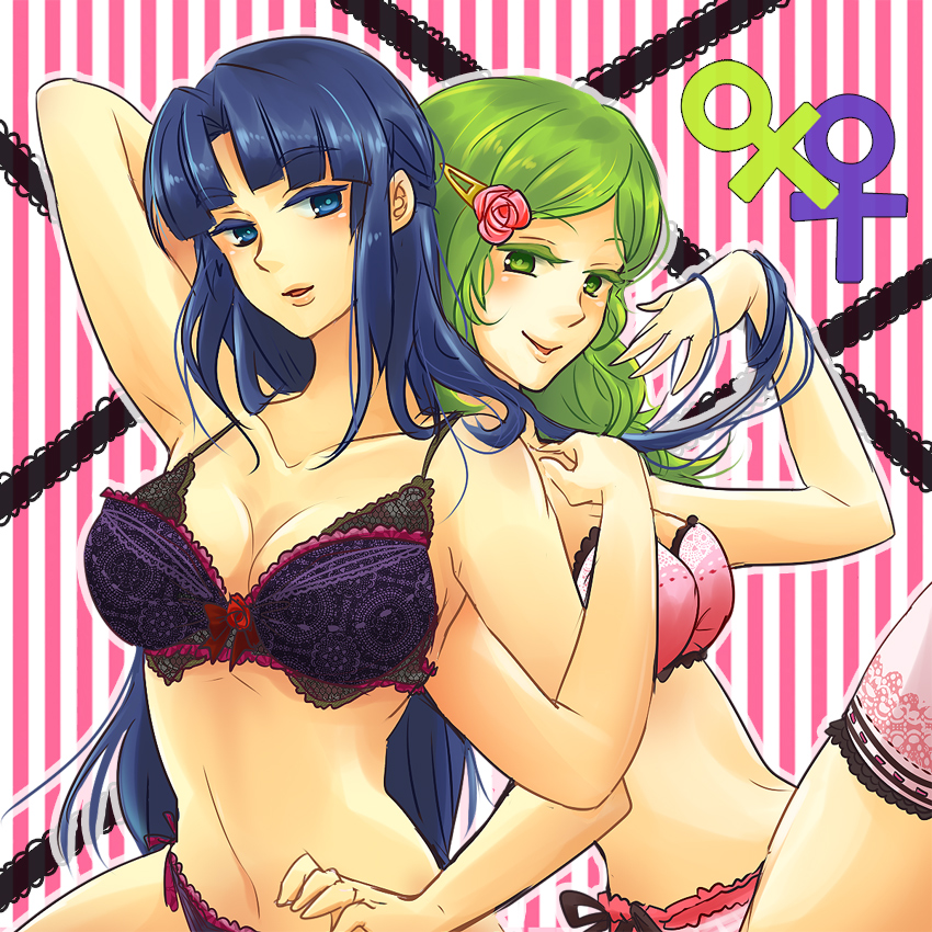 asakura ryoko and kimidori emiri (suzumiya haruhi no yuuutsu) drawn by eringi_oishii