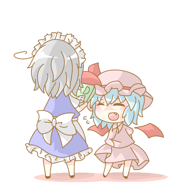 remilia scarlet and izayoi sakuya (touhou) drawn by doromizu