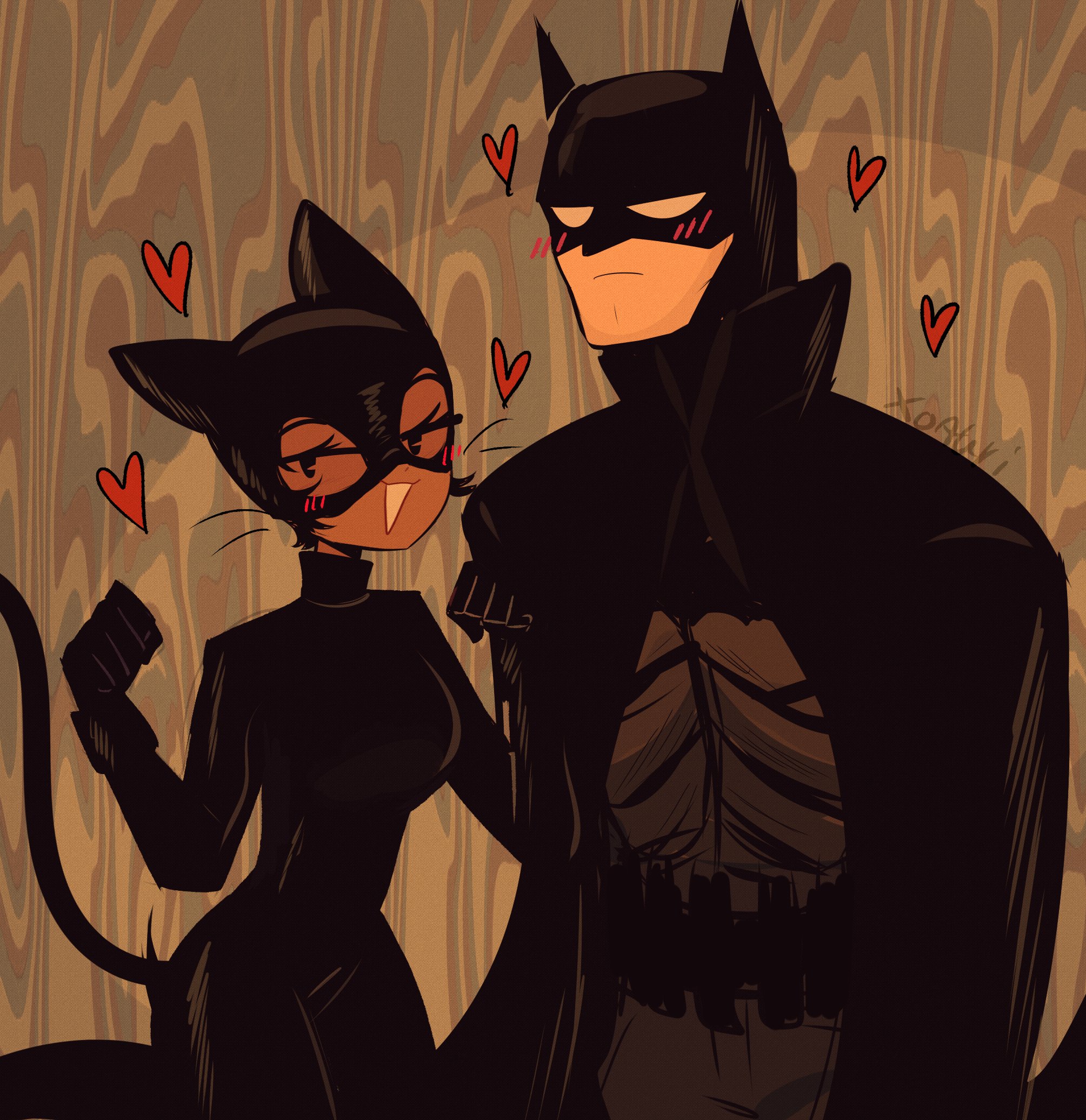 batman, bruce wayne, catwoman, and selina kyle (dc comics and 2 more) drawn  by auri_(xoauri) | Danbooru