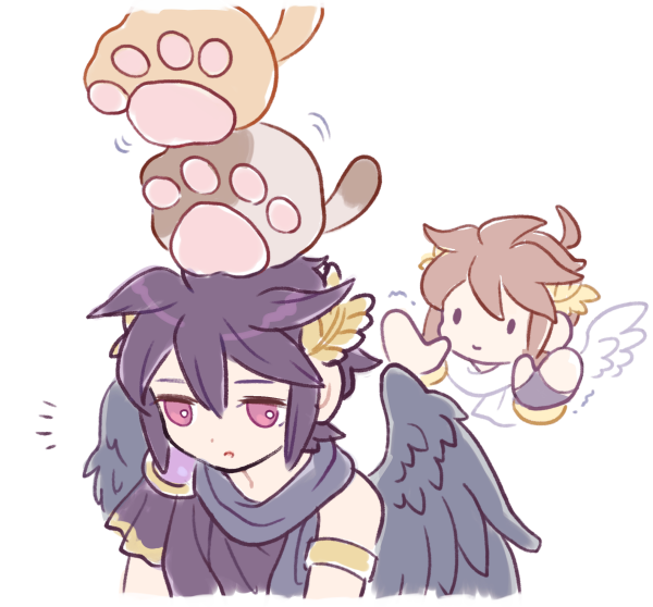 pit and dark pit (kid icarus and 1 more) drawn by nopepe