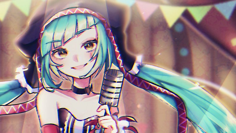 hatsune miku (vocaloid and 1 more) drawn by ka_ice_ha