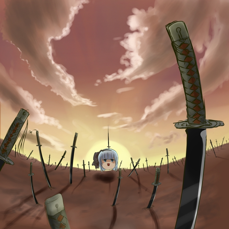 konpaku youmu (touhou and 2 more) drawn by couzone