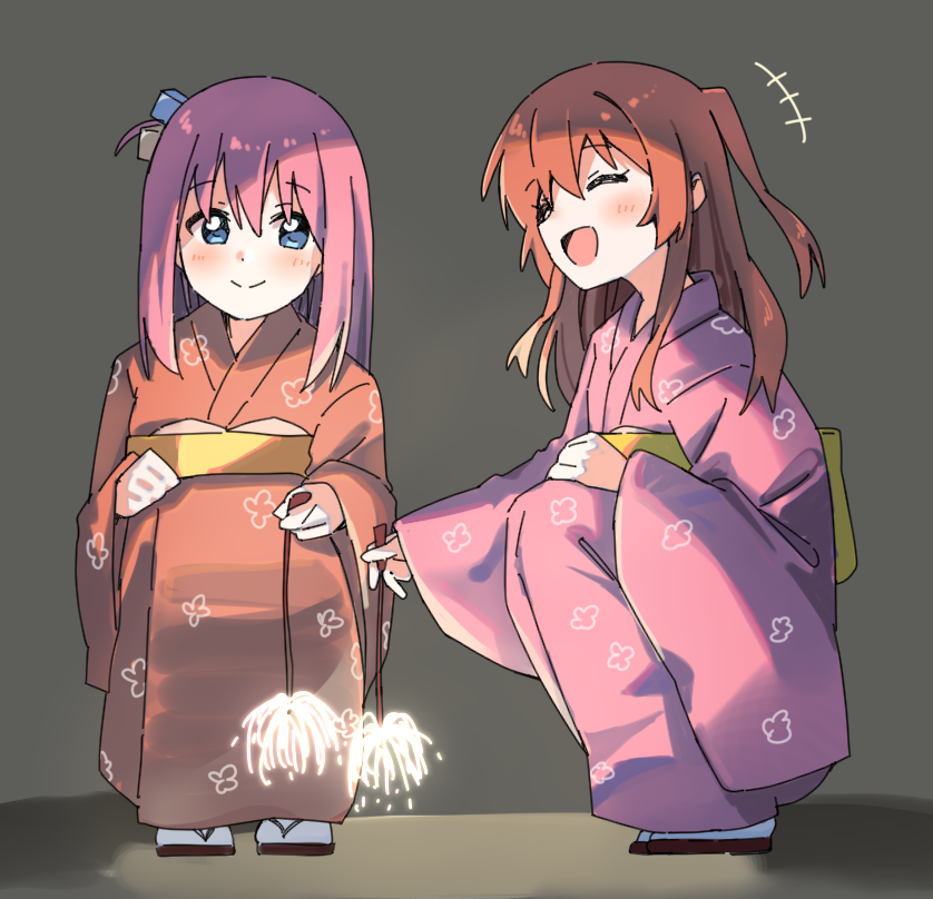 gotoh hitori and kita ikuyo (bocchi the rock!) drawn by haru_(konomi_150)