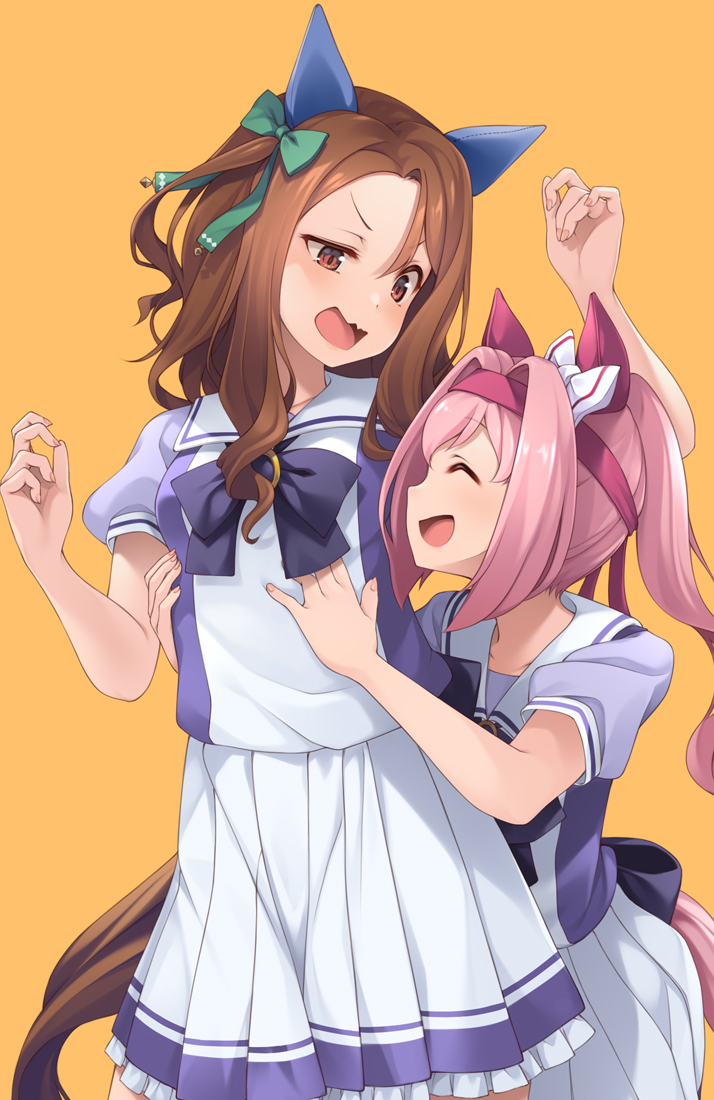 king halo and haru urara (umamusume) drawn by mofu_namako