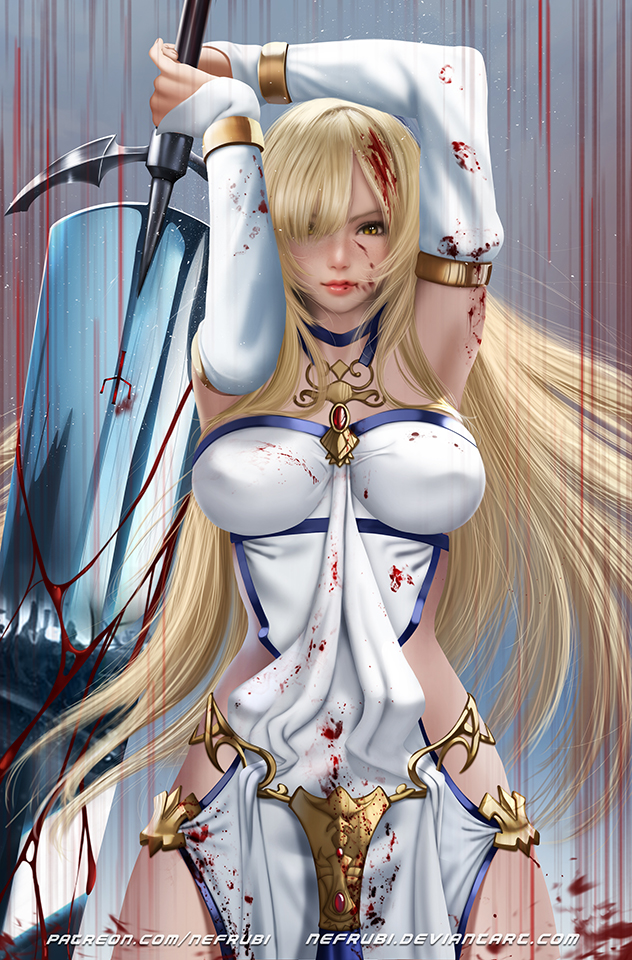 sword maiden (goblin slayer! and 1 more) drawn by nefrubi