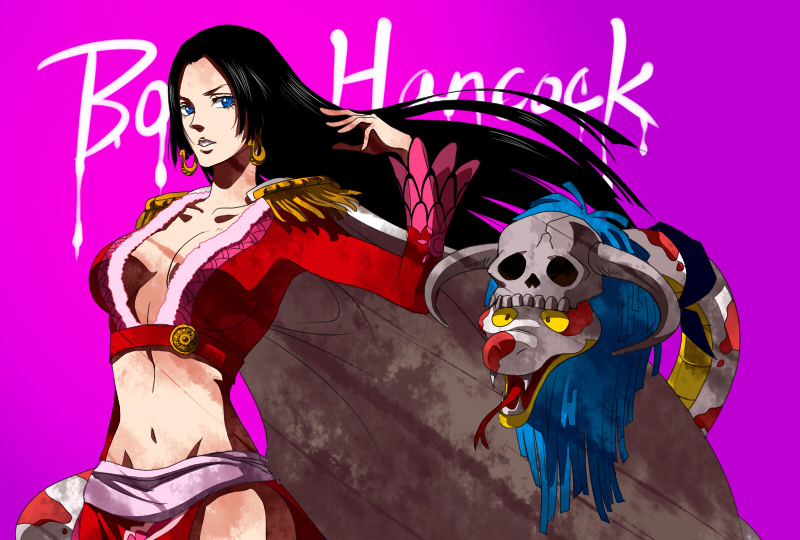 boa hancock and salome (one piece) drawn by eilinna