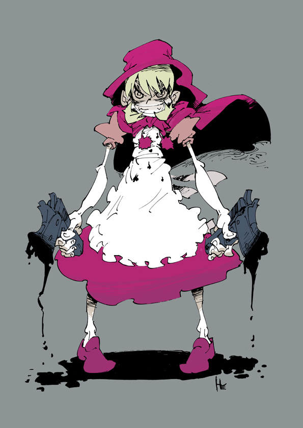 b.b. hood (darkstalkers) drawn by hirano_masanori