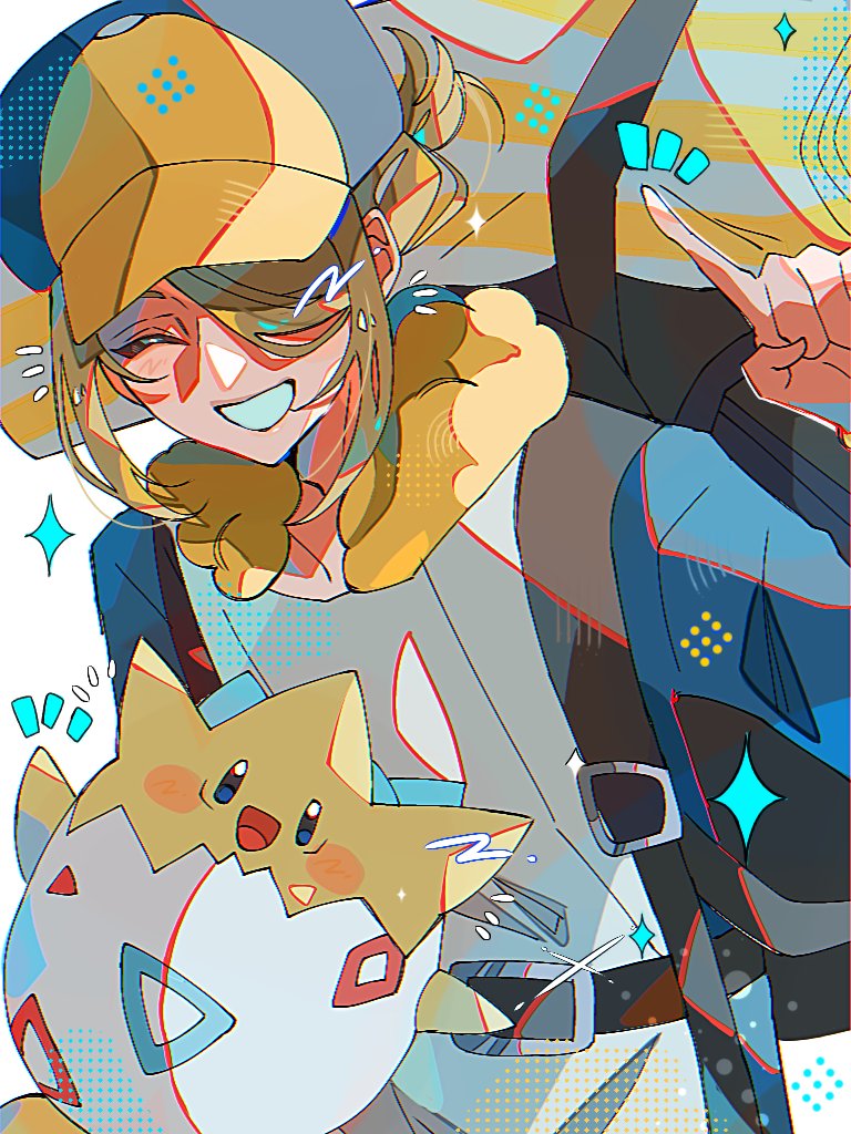 volo and togepi (pokemon and 1 more) drawn by hami_(3hm6gebdf619771)