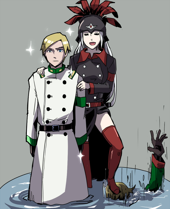 adler, elektrosoldat, and valkyria (akatsuki blitzkampf and 1 more) drawn by refrai