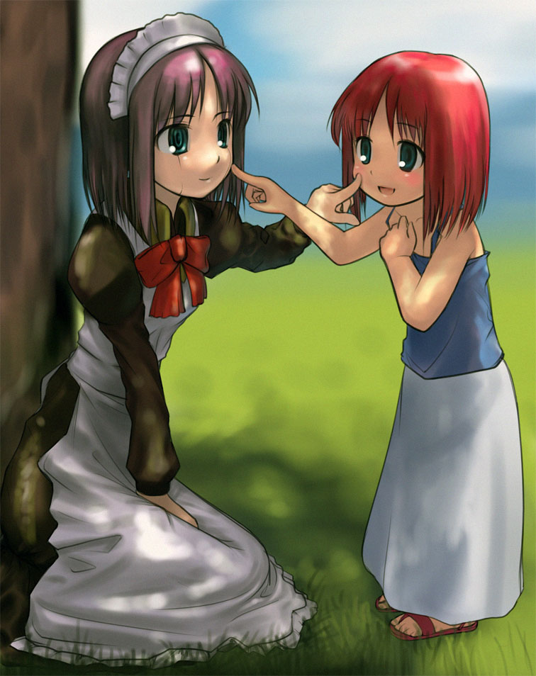 hisui and mecha hisui (tsukihime and 1 more) drawn by negy