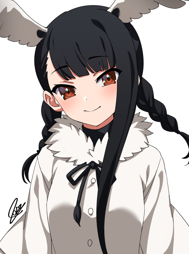 black-headed ibis (kemono friends) drawn by hatagaya