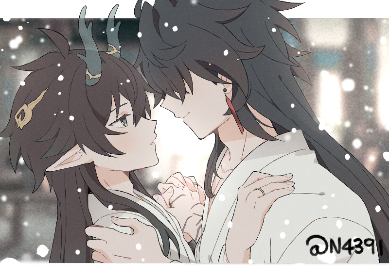 dan heng and blade (honkai and 1 more) drawn by n4391