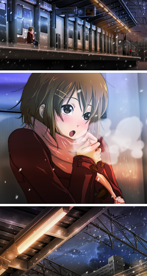 hirasawa yui (k-on!) drawn by 71_(nanaichi_drafting)