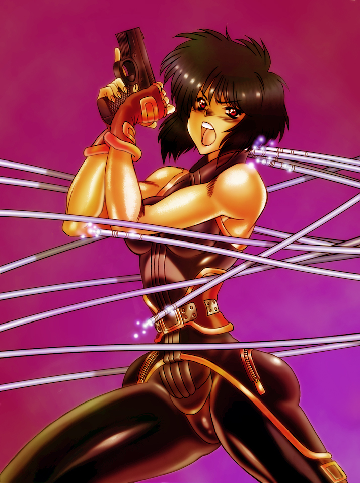 kusanagi motoko (ghost in the shell) drawn by koube_masahiko