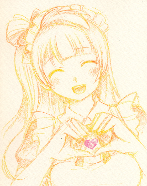 minami kotori (love live! and 2 more) drawn by kuratsuka_riko