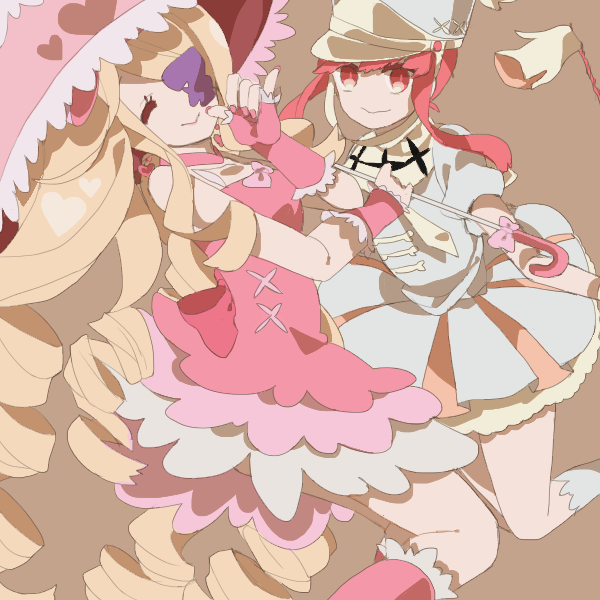 jakuzure nonon and harime nui (kill la kill) drawn by ataro