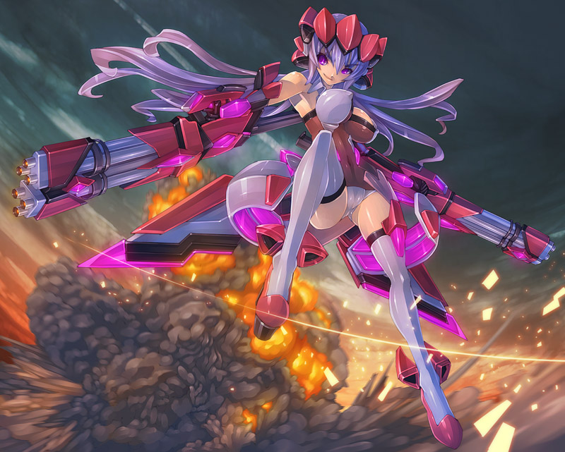 yukine chris (senki zesshou symphogear) drawn by mk-5