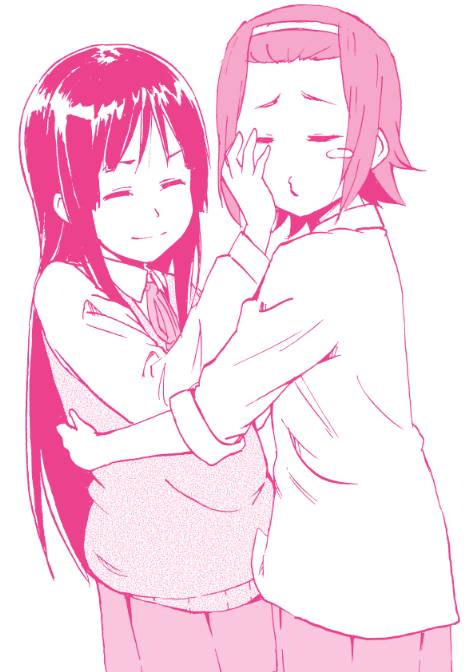 akiyama mio and tainaka ritsu (k-on!) drawn by zasshu_tamashii