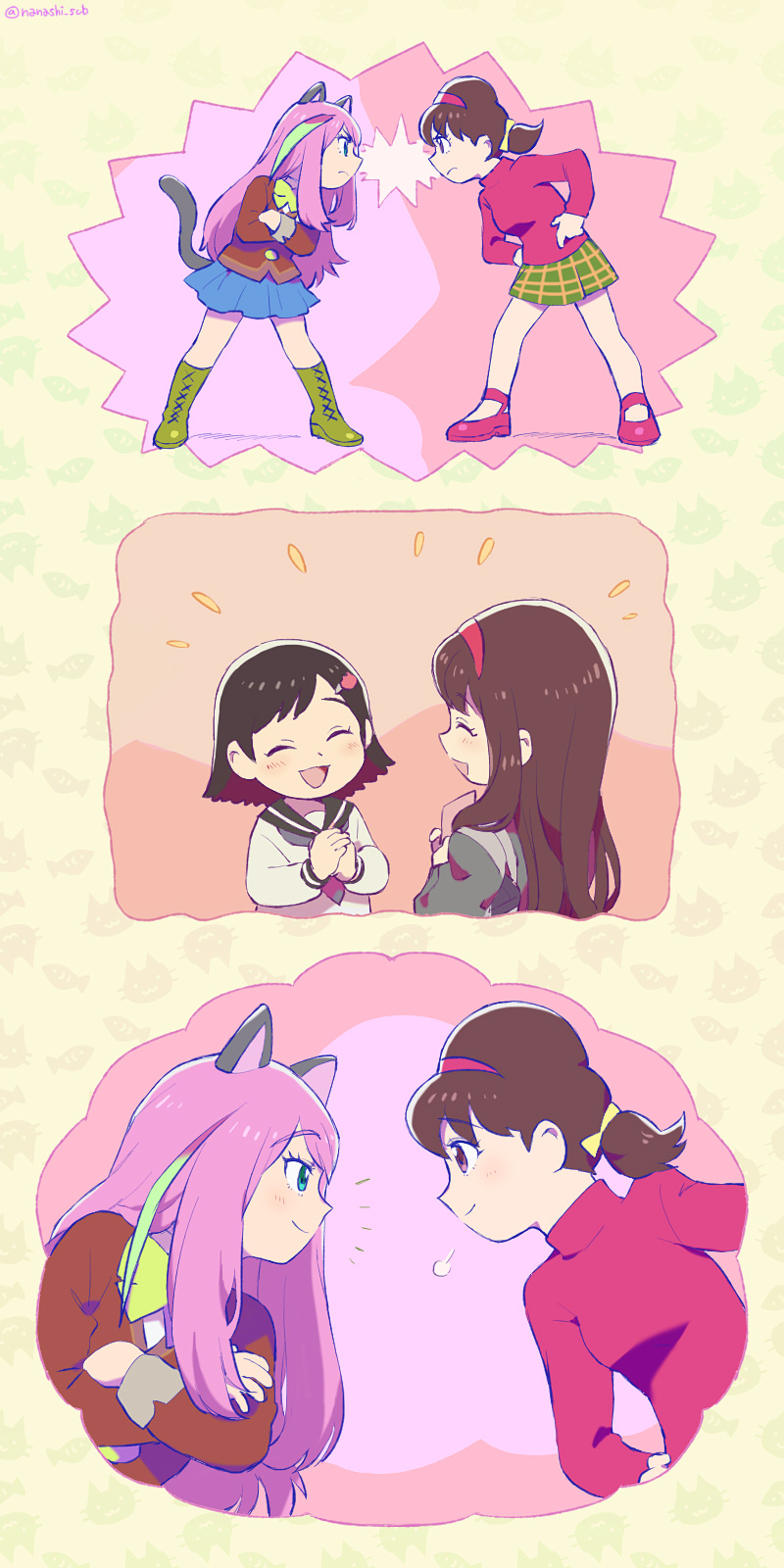 yowai totoko and hashimoto nyaa (osomatsu and 1 more) drawn by show_chiku-by