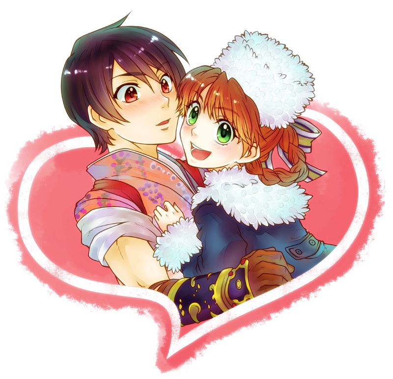 anastasia and inugami kurando (shadow hearts and 1 more) drawn by gachimatsu