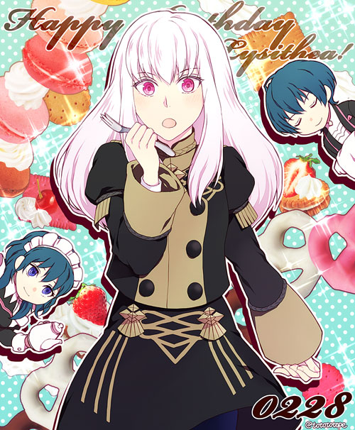 female byleth, male byleth, and lysithea von ordelia (fire emblem and 1 more) drawn by totototope