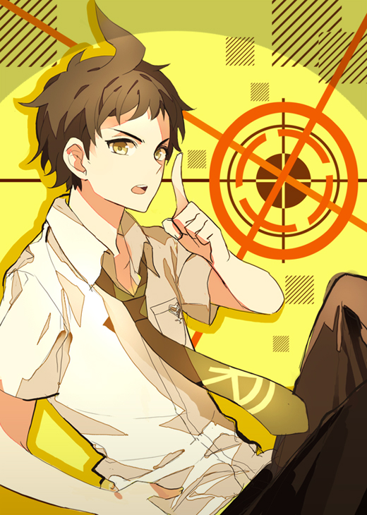 hinata hajime (danganronpa and 1 more) drawn by rukun00