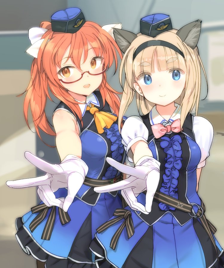 maria magdalena dietrich and sylvie cariello (world witches series and 1 more) drawn by shimada_fumikane
