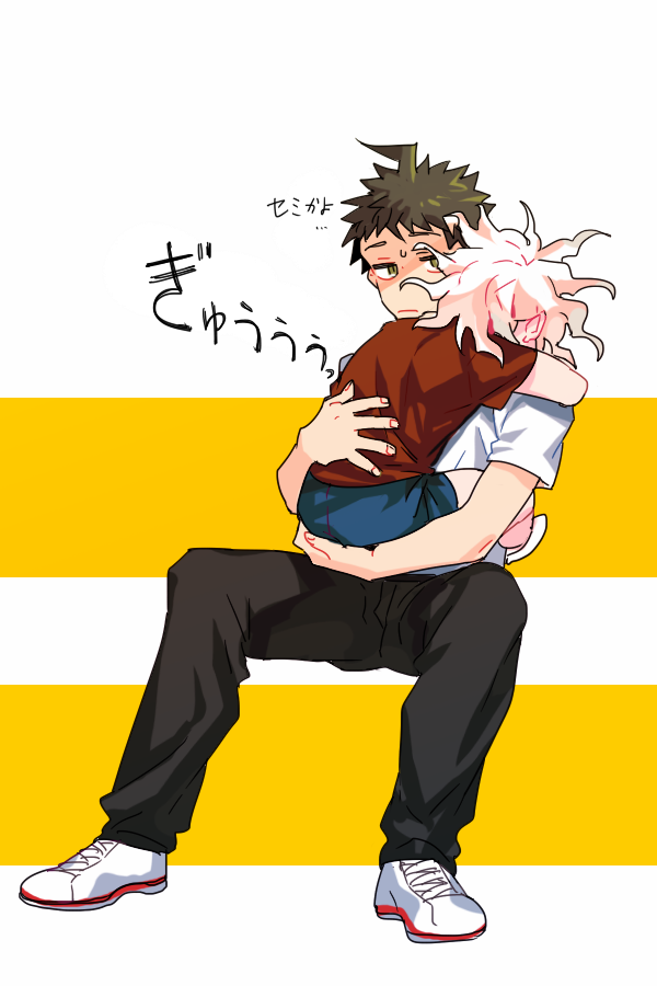 komaeda nagito and hinata hajime (danganronpa and 1 more) drawn by uurin