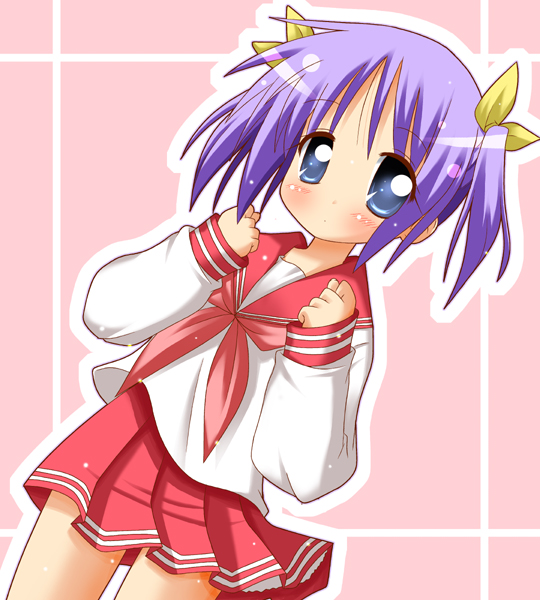 hiiragi tsukasa (lucky star) drawn by minami_(colorful_palette)
