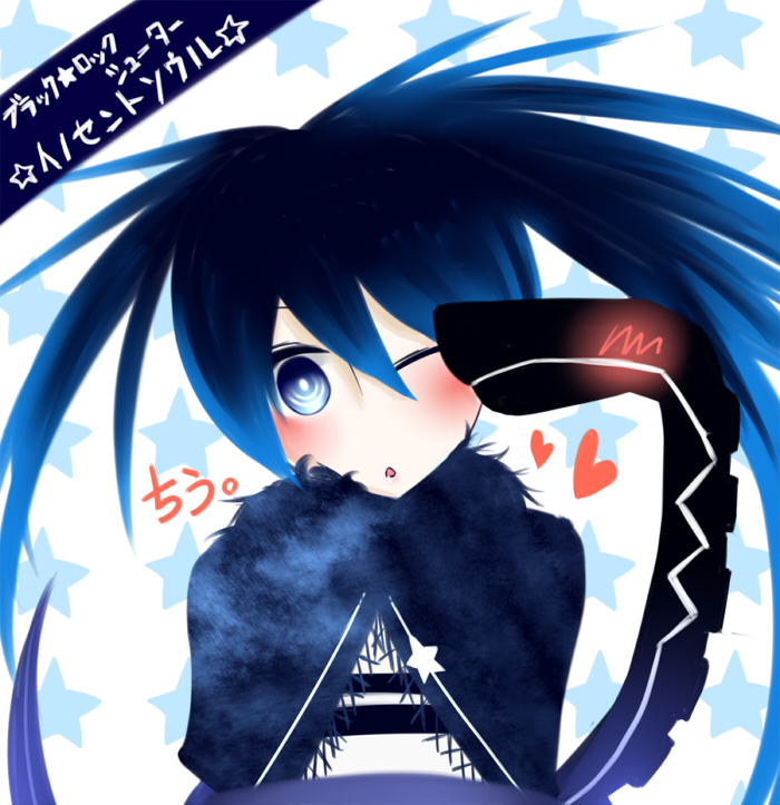 black rock shooter and ron (black rock shooter and 1 more) drawn by atsushiyu