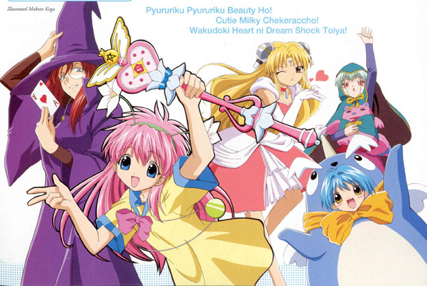 milfeulle sakuraba, mint blancmanche, ranpha franboise, forte stollen, vanilla h, and 1 more (galaxy angel)