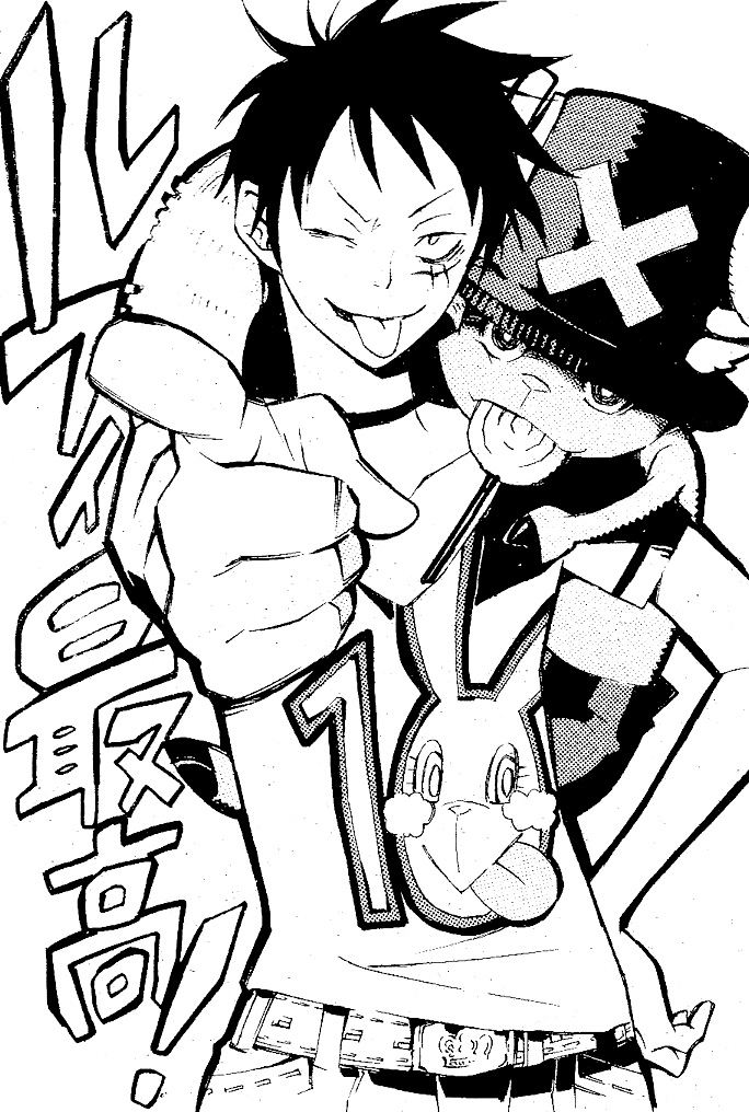 monkey d. luffy and tony tony chopper (one piece) drawn by hoshino_katsura