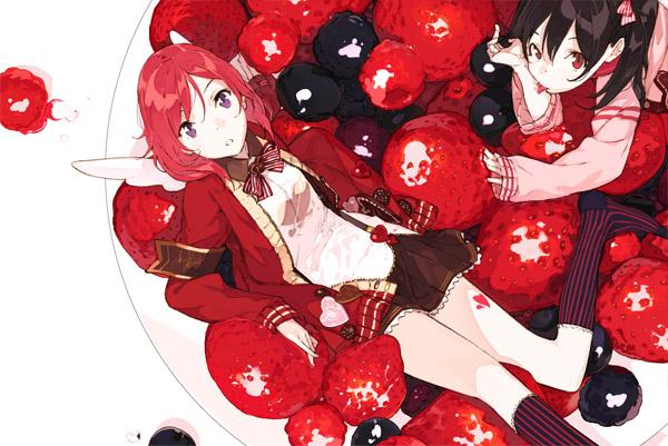 nishikino maki and yazawa nico (love live! and 1 more) drawn by pako_(pakosun)