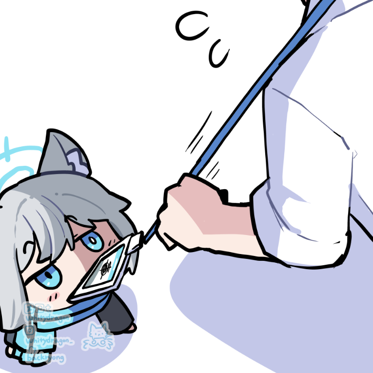sensei and shiroko (blue archive and 1 more) drawn by whitydragon