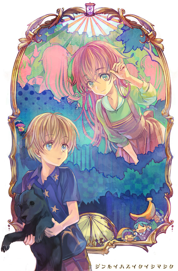 watashi, fairy, and joshu-san (jinrui wa suitai shimashita) drawn by ame_yamori