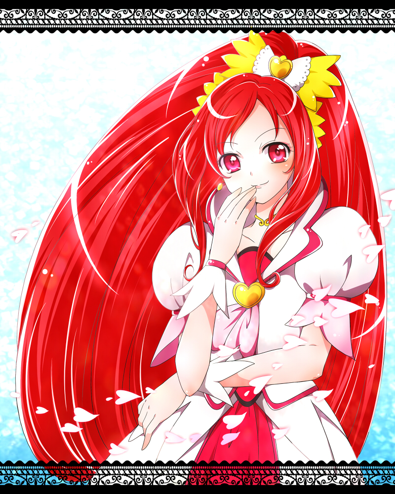 madoka aguri and cure ace (precure and 1 more) drawn by kagami_chihiro