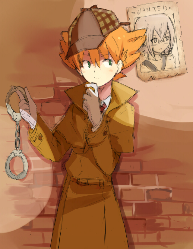 sherlock holmes, manabe jin'ichirou, and minaho kazuto (inazuma eleven and 3 more) drawn by barufoa