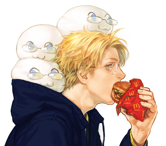 america (axis powers hetalia and 1 more) drawn by a_k_i