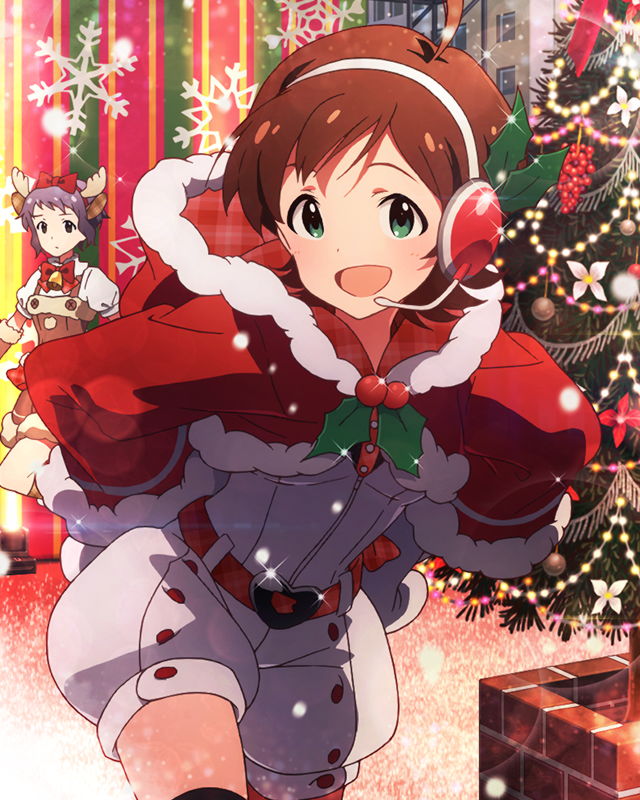 makabe mizuki and kinoshita hinata (idolmaster and 1 more)