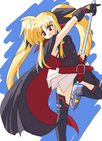 fate testarossa and bardiche (lyrical nanoha and 2 more)