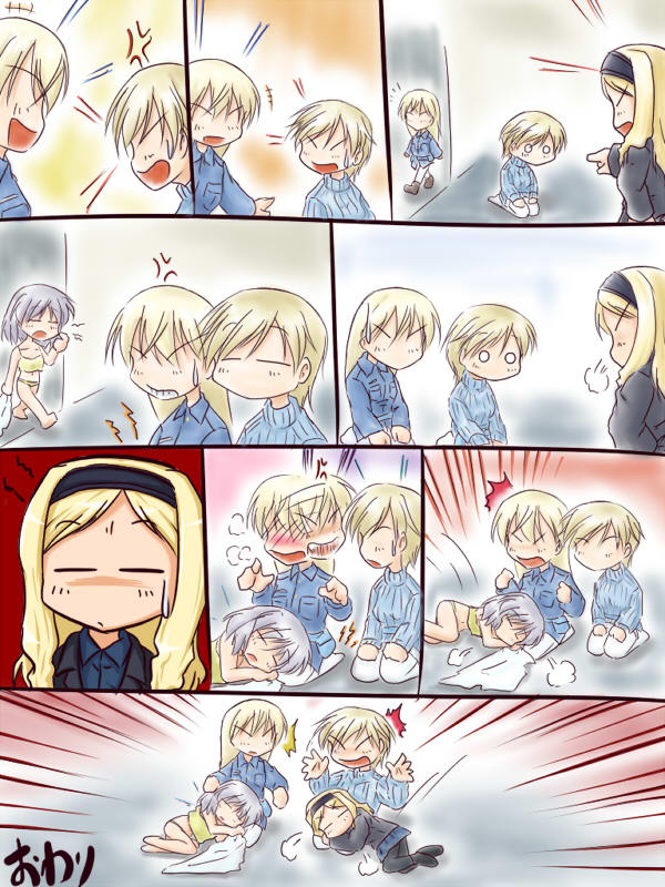 sanya v. litvyak, eila ilmatar juutilainen, nikka edvardine katajainen, and aleksandra i. pokryshkin (world witches series and 2 more) drawn by uramachi_katana