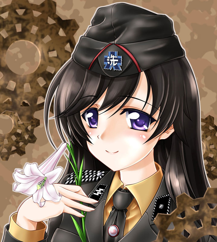 isuzu hana (girls und panzer) drawn by sakurajousui_neko