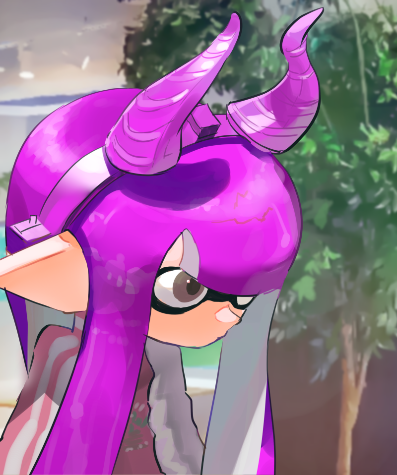 inkling player character and inkling girl (splatoon) drawn by koike3582