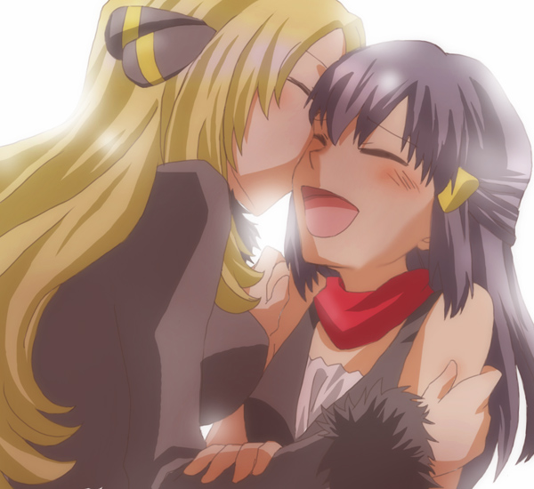 dawn and cynthia (pokemon and 1 more) drawn by daizu_(npl)